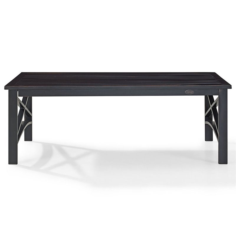 Afuera Living  Metal Patio Coffee Table in Oiled Bronze