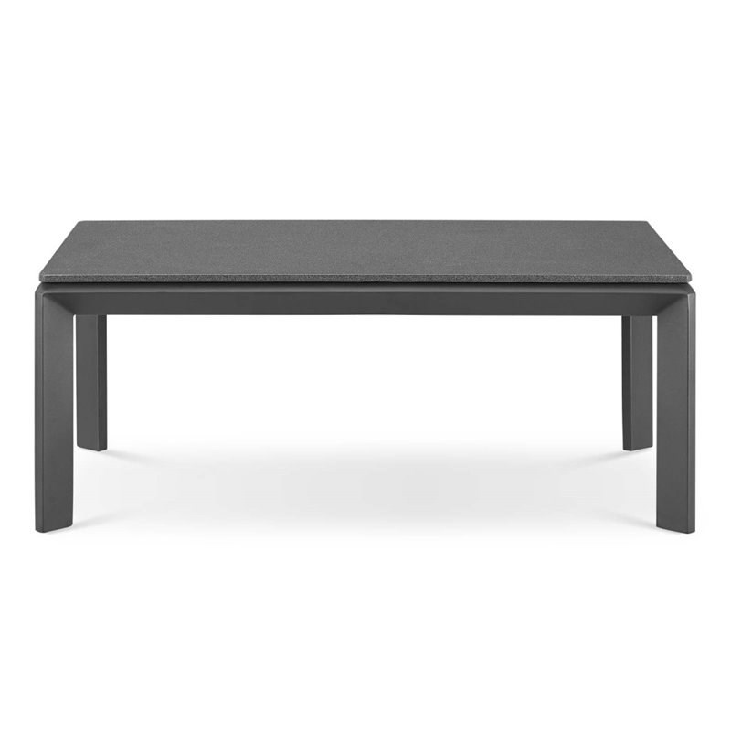 Afuera Living Aluminum Outdoor Coffee Table in Gray