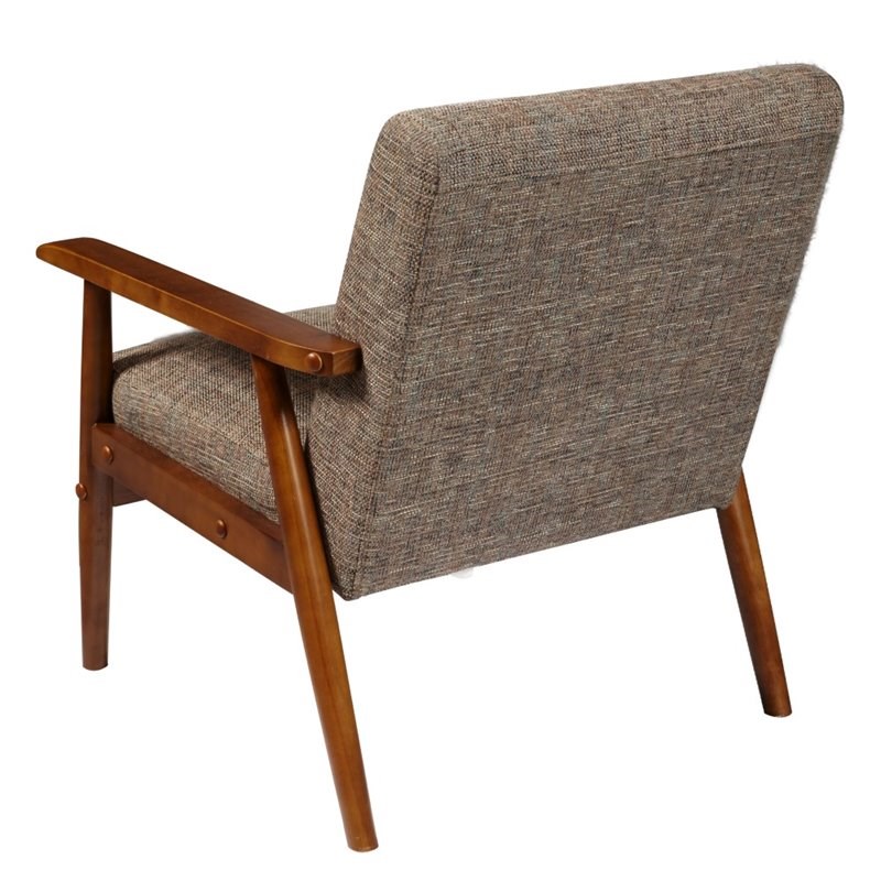 Pulaski Wood Frame Accent Chair in Brown