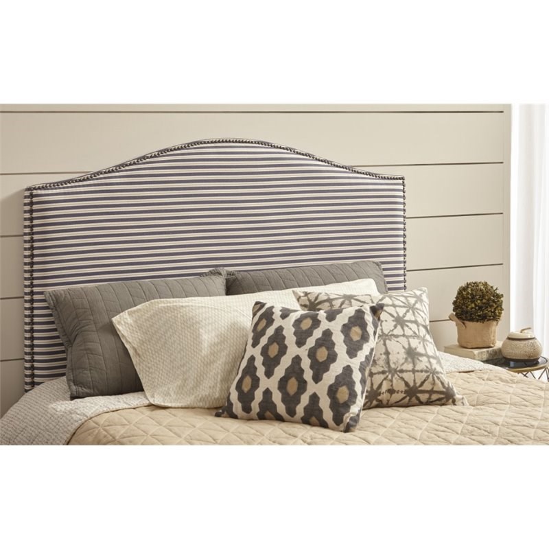 pulaski accentrics home camel back upholstered king panel headboard