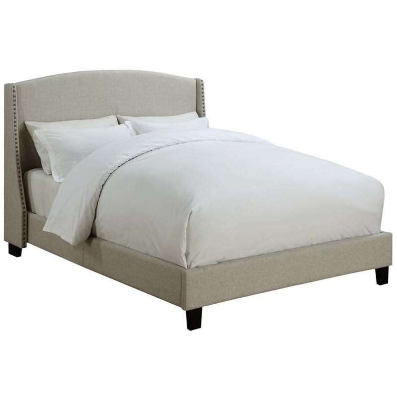 Pulaski Accentrics Home Shelter Back Linen Upholstered Queen Panel Bed