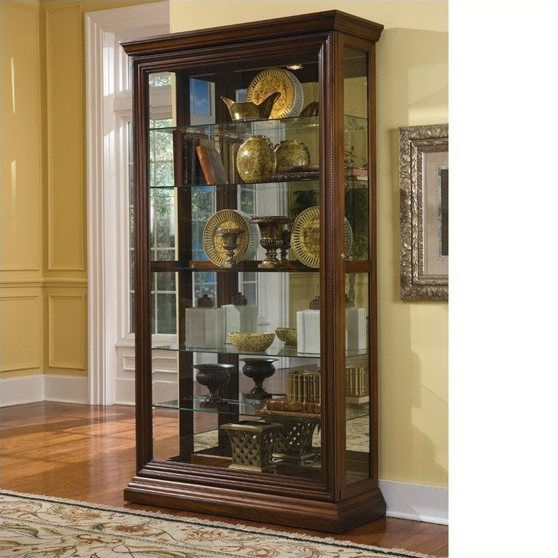 Pulaski Edwardian Curio in Cherry Finish | Homesquare