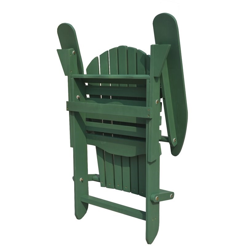 W Unlimited Oceanic Wooden Patio Adirondack Chair in Sea Green