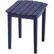 W Unlimited Oceanic Solid Wood Patio Side Table in Navy Blue