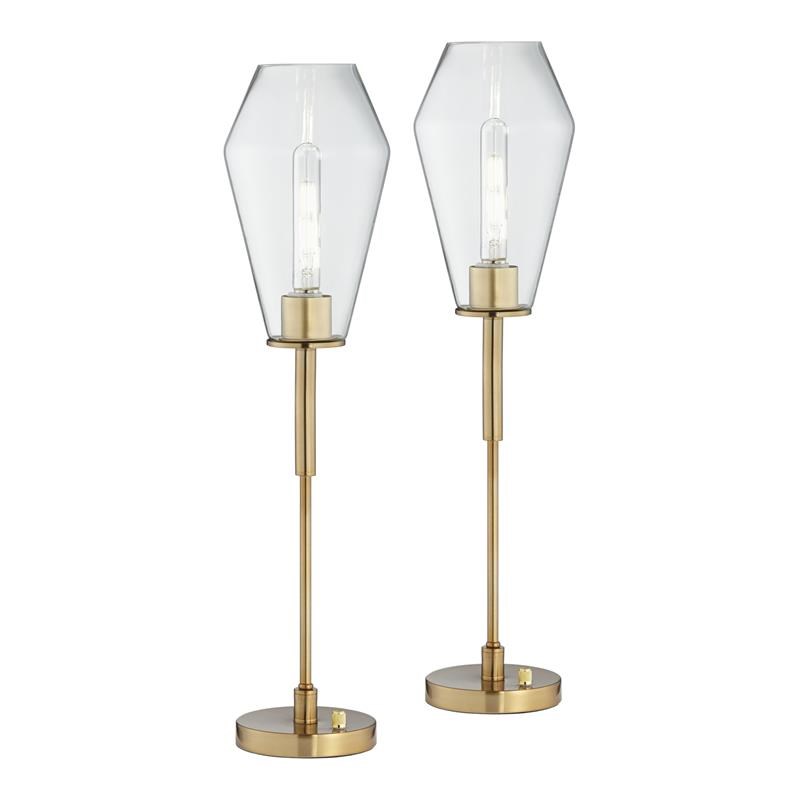 Pacific Coast Lighting Ellis Uplight, Uplight Accent Gold Metal Table Lamp