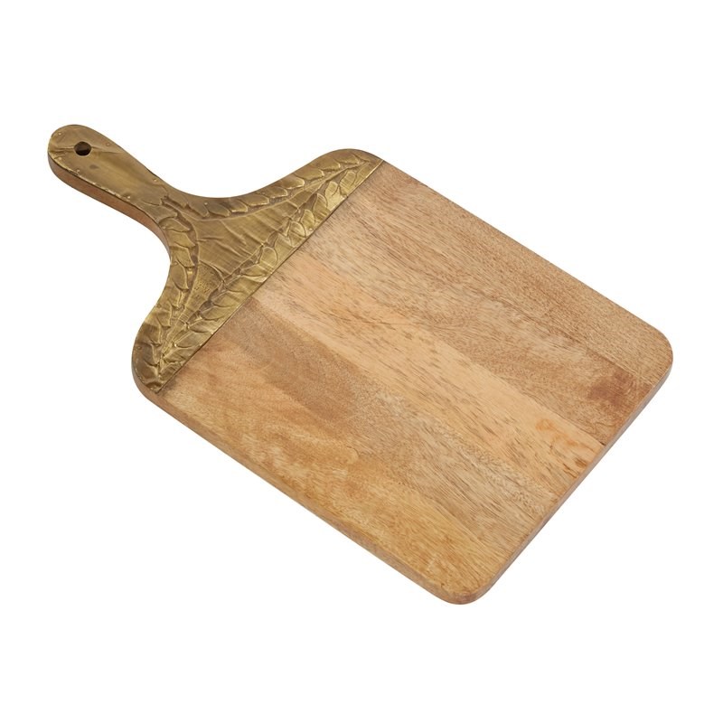 Leeds & Co Brown Wood Natural Decorative Cutting Board