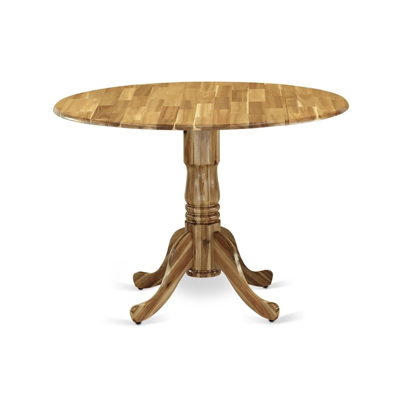 East West Furniture Dublin Traditional Wood Dining Table in Natural