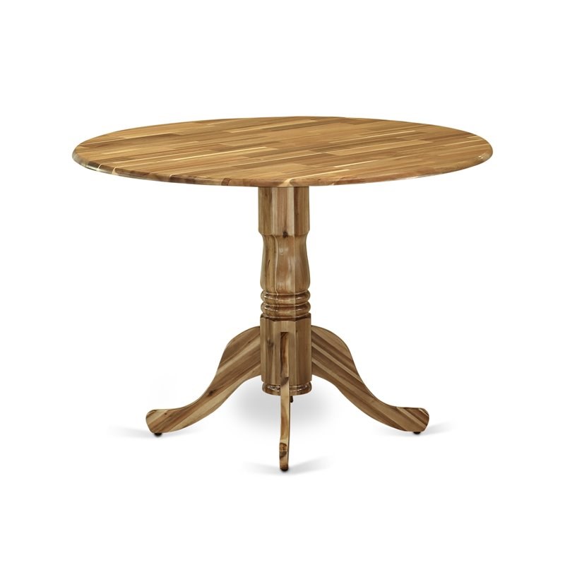 East West Furniture Dublin Traditional Wood Dining Table in Natural
