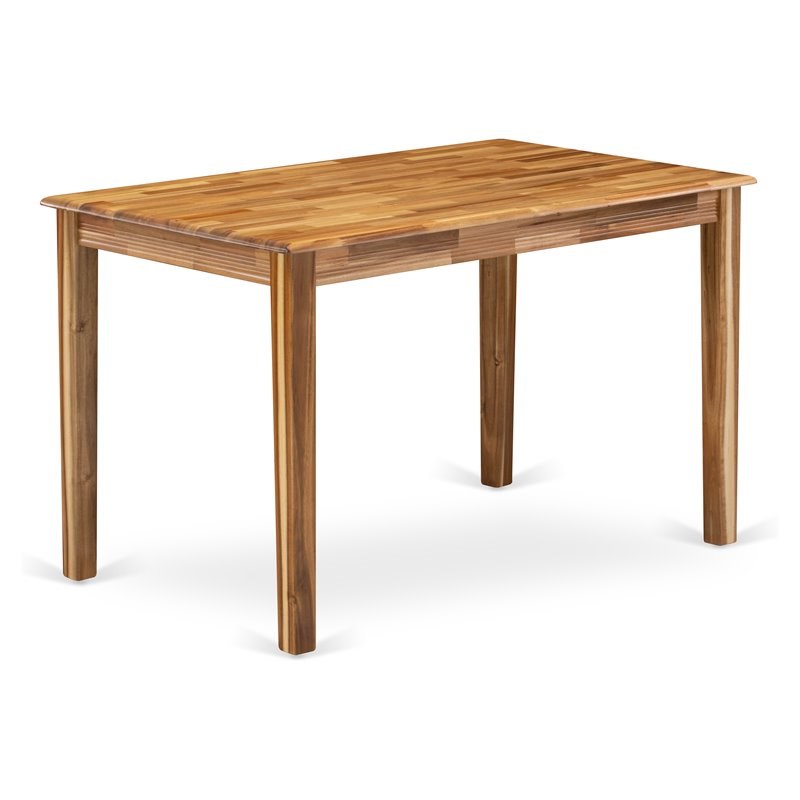 East West Furniture Yarmouth Rectangular Wood Dining Table in Walnut