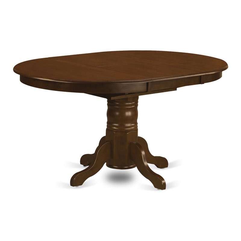 East West Furniture Kenley Traditional Wood Dining Table in Espresso