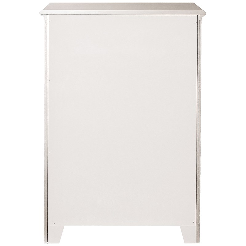 My Home Furnishings Bailey Engineered Hard Wood 5-Drawer Chest in Bright White