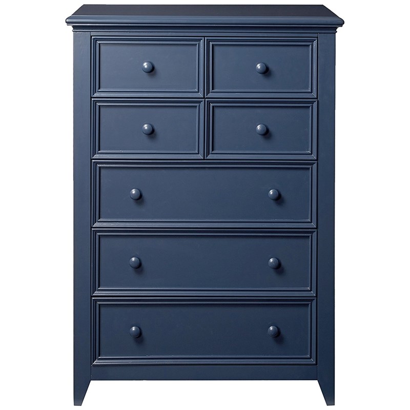 My Home Furnishings Bailey 5-Drawer Chest in Williamsburg Blue