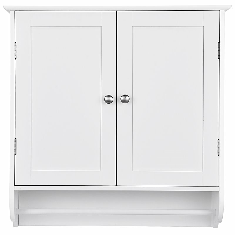 Costway Wall Mounted Bathroom Medicine Cabinet/Storage Cupboard in White