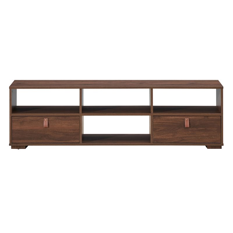 Costway TV Stand/Entertainment Center for TV's up to 60'' with Drawers in Walnut