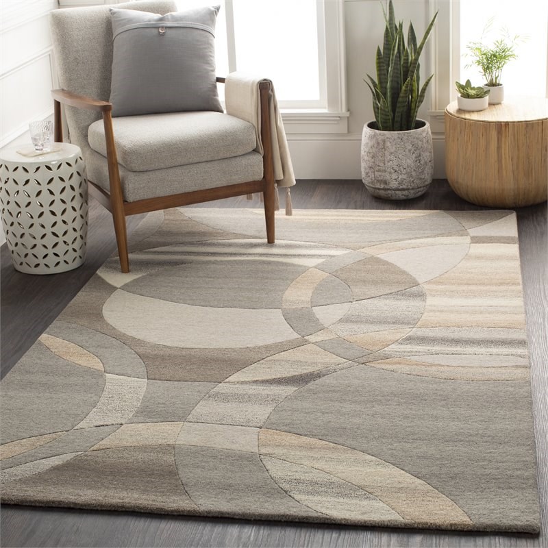 Forum FM-7210 10' x 14' Rectangle Rug Brown/Charcoal/Taupe/Khaki/Beige/Camel