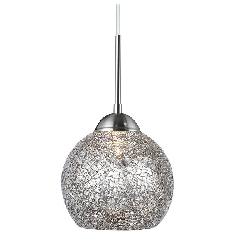 Woodbridge Lighting North Bay 5-Light Ball Metal Pendants in Nickel/Mirrored