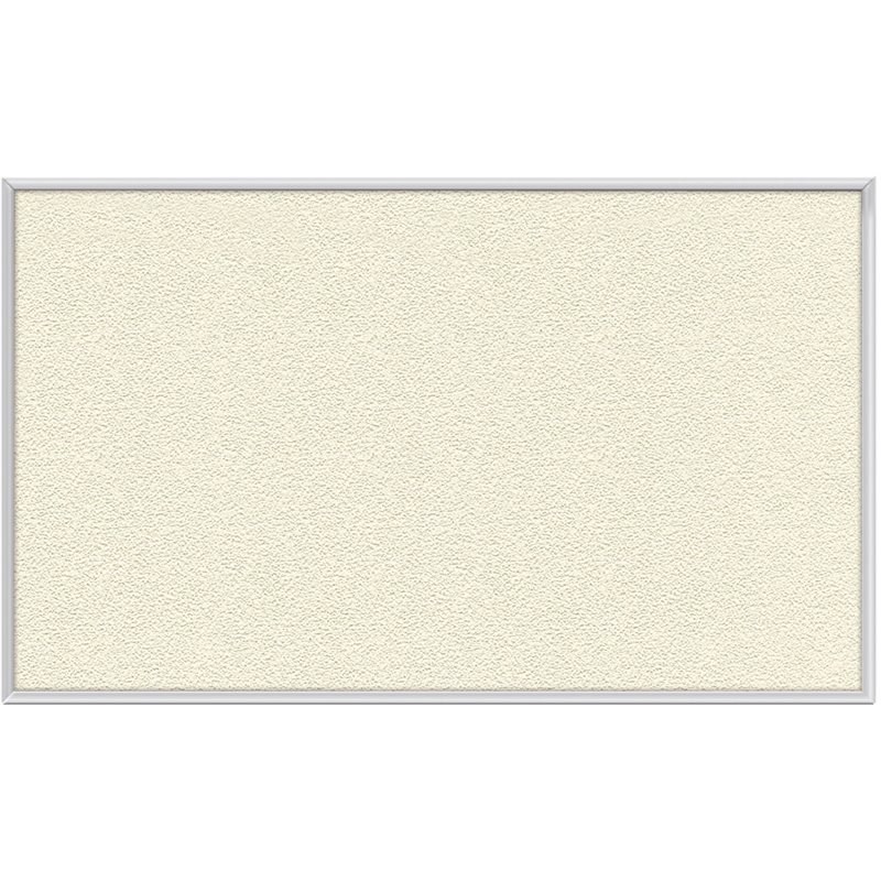 Ghent's Vinyl 2' x 3' Bulletin Board with Aluminum Frame in Ivory