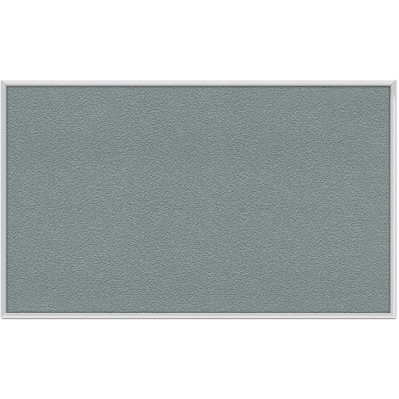 Ghent's Vinyl 2' x 3' Bulletin Board with Aluminum Frame in Stone