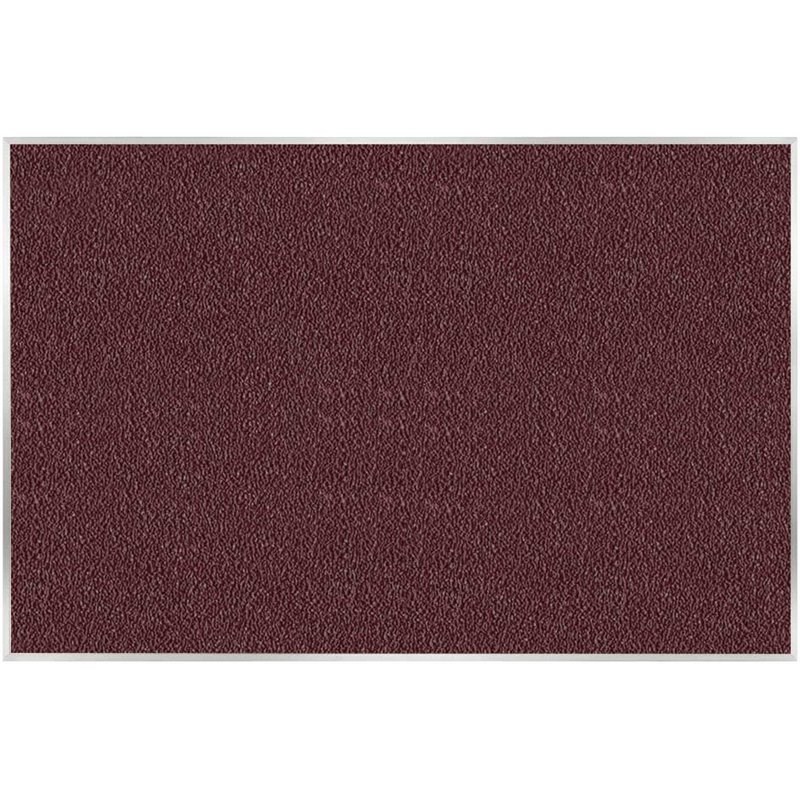 Ghent's Vinyl 4' x 6' Bulletin Board with Aluminum Frame in Berry Red