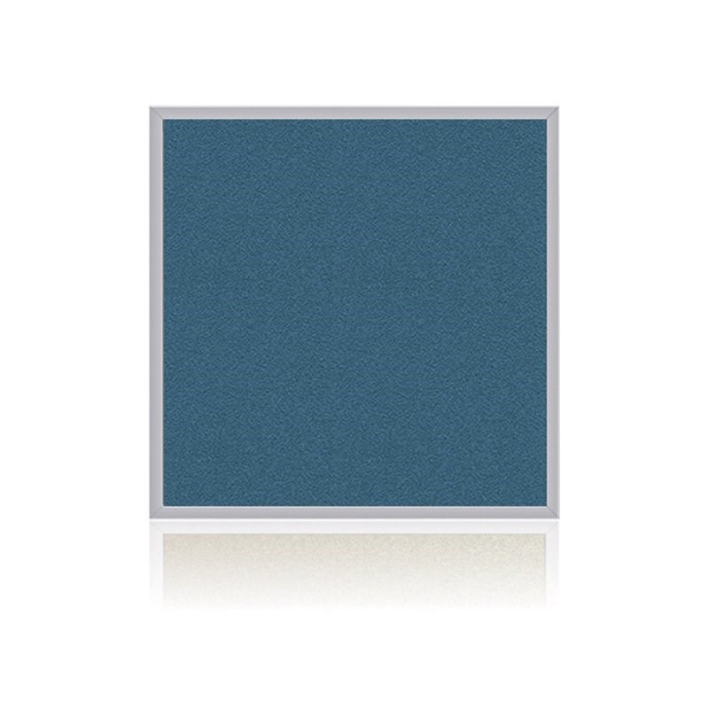 Ghent's Vinyl 4' x 4' Bulletin Board with Aluminum Frame in Ocean Blue