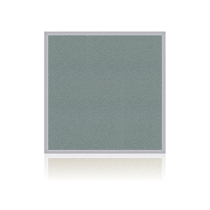 Ghent's Vinyl 4' x 4' Bulletin Board with Aluminum Frame in Stone