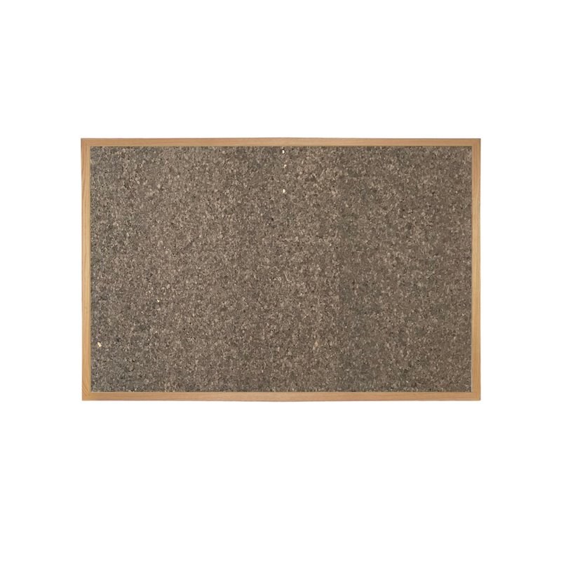 Ghent's Wood 4' x 4' Premium Bulletin Board with Wood Frame in Chocolate