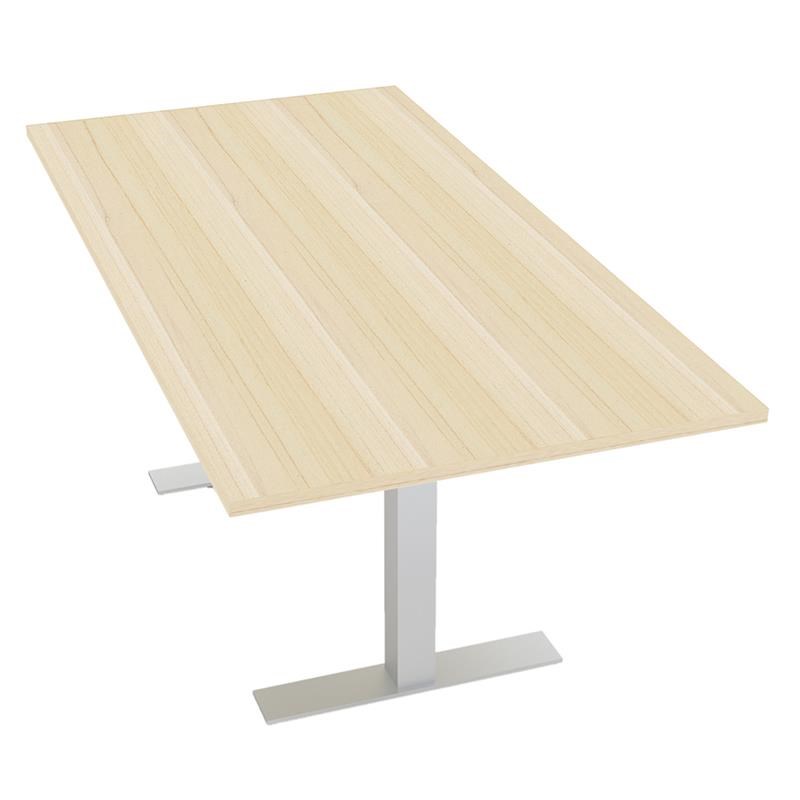36X72 Rectangular Conference Table 6 Person Laminate Top T-Feet Maple