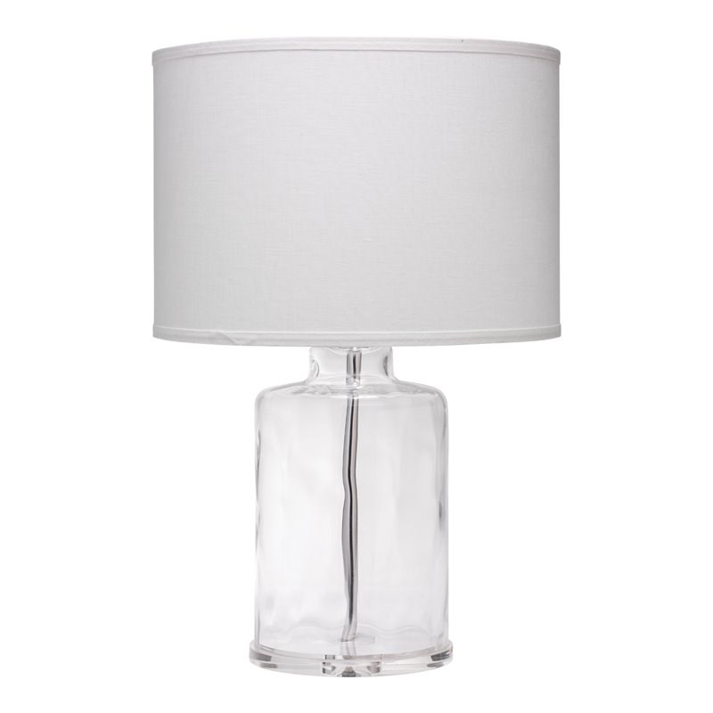 Jamie Young Co Napa Transitional Glass Table Lamp in Clear Finish
