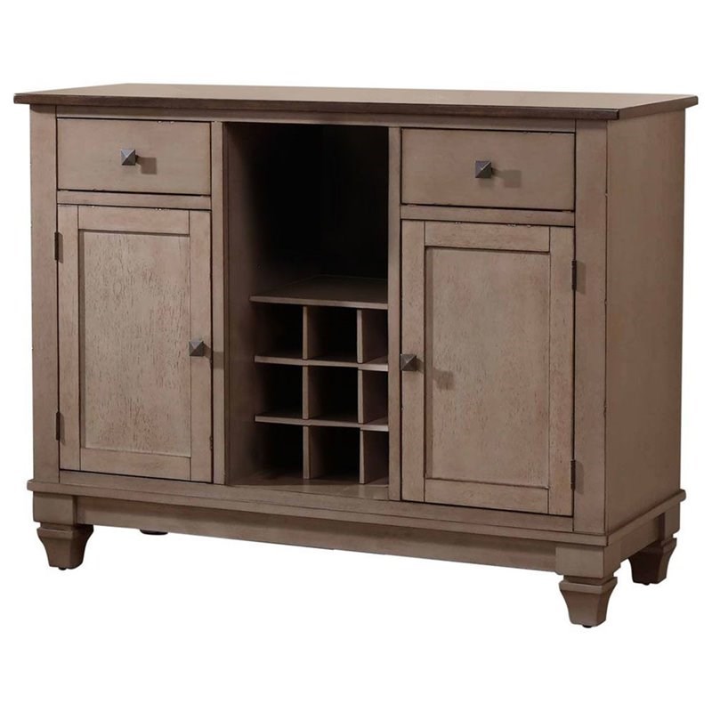 Pilaster Designs Joanna Transitional Wood Buffet Server Cabinet in Brown