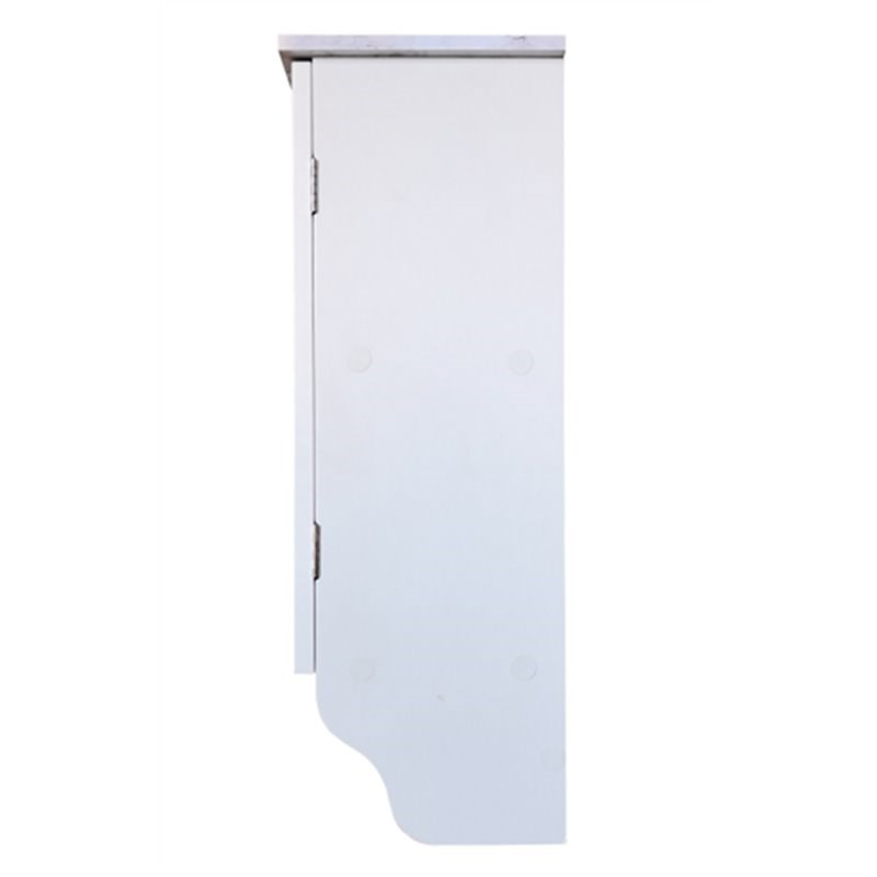 Pilaster Designs Trevita Wood Wall Mounted Bathroom Storage Cabinet in White