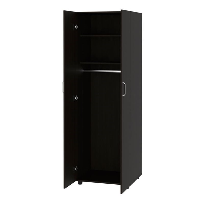RST Brands Holbrook Armoire Wood Cabinet in Black