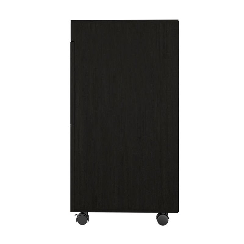 RST Brands Holbrook MDF 2-Drawer Filing Cabinet in Black Veneer