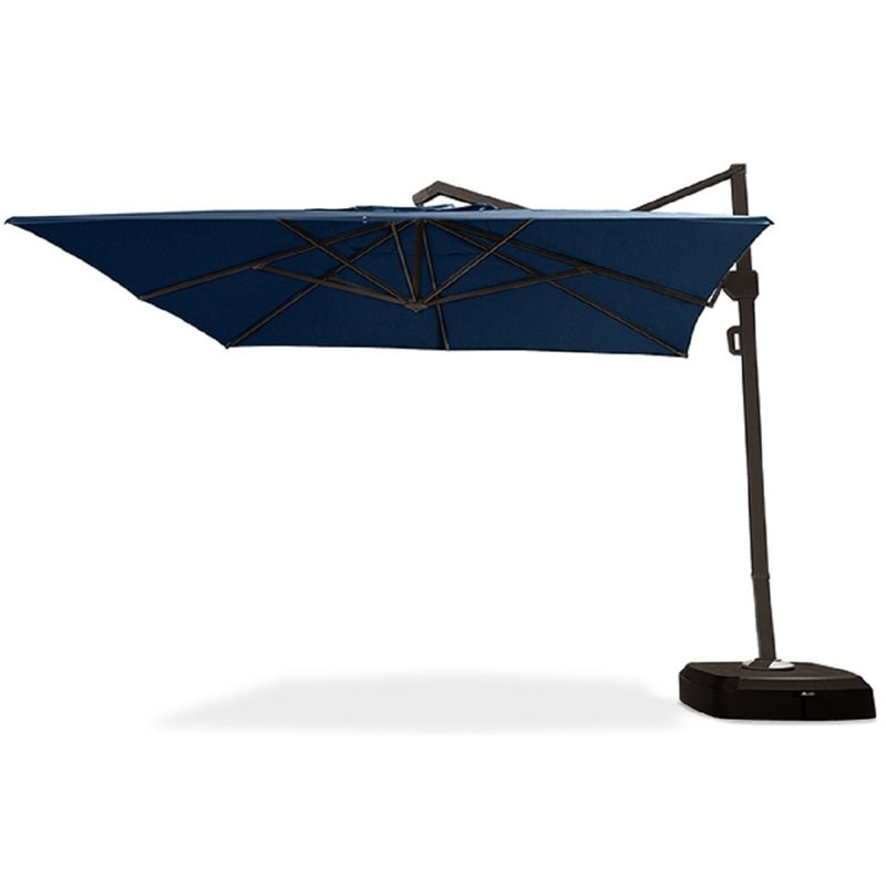 RST Brands Portofino Sling Aluminum Outdoor Commercial Umbrella in Laguna Blue
