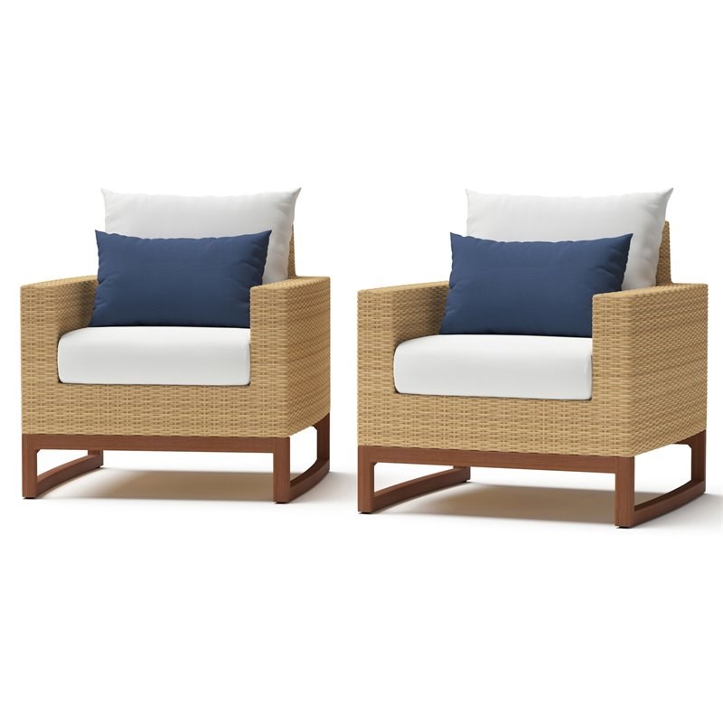 RST Brands Mili Wicker Club Chairs (Set of 2) - Bliss Ink