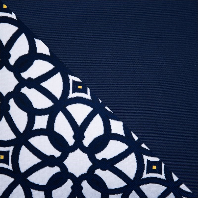 RST Brands Mili 5 PC Sunbrella Fabric Club Chair & Ottoman Set in Navy Blue
