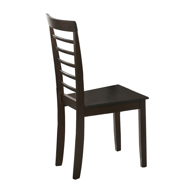 Titanic Furniture Stella Wood Dining Chair with in Espresso Brown (Set of 2)