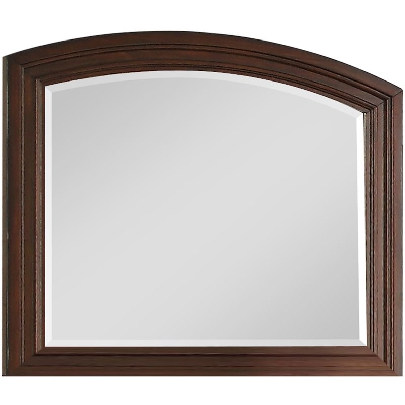 Titanic Furniture Major Collection Solid Wood Frame Bedroom Mirror in Brown