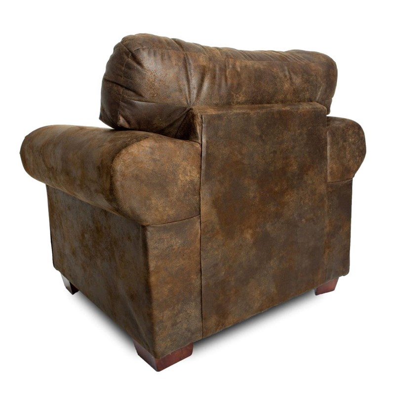 American Furniture Classics 8501-90 Deer Teal/Brown Tapestry Lodge Arm Chair