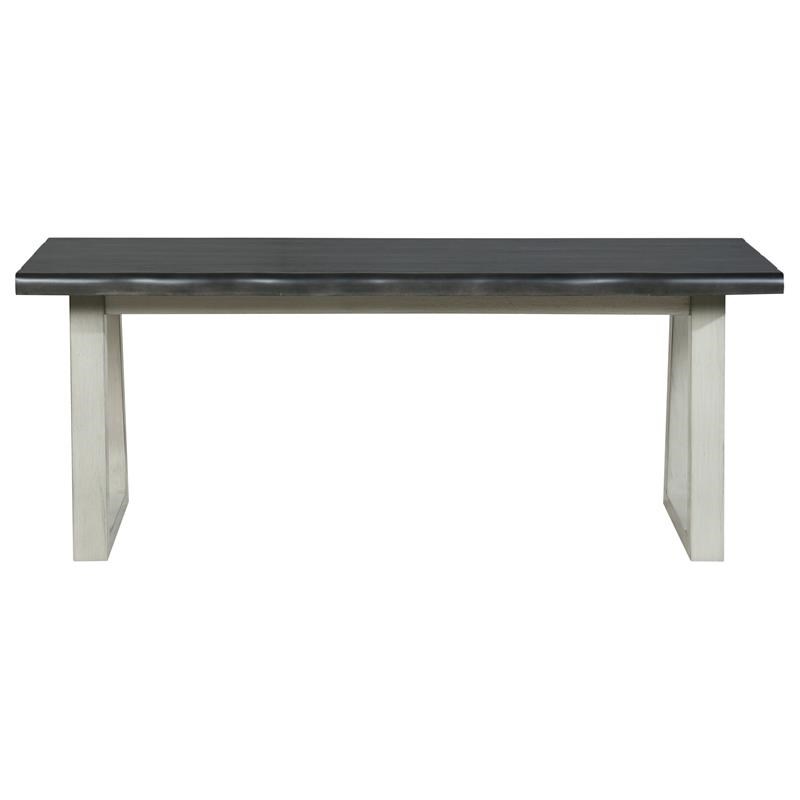 OS Home and Office Furniture Weston Bench in Charcoal Finish