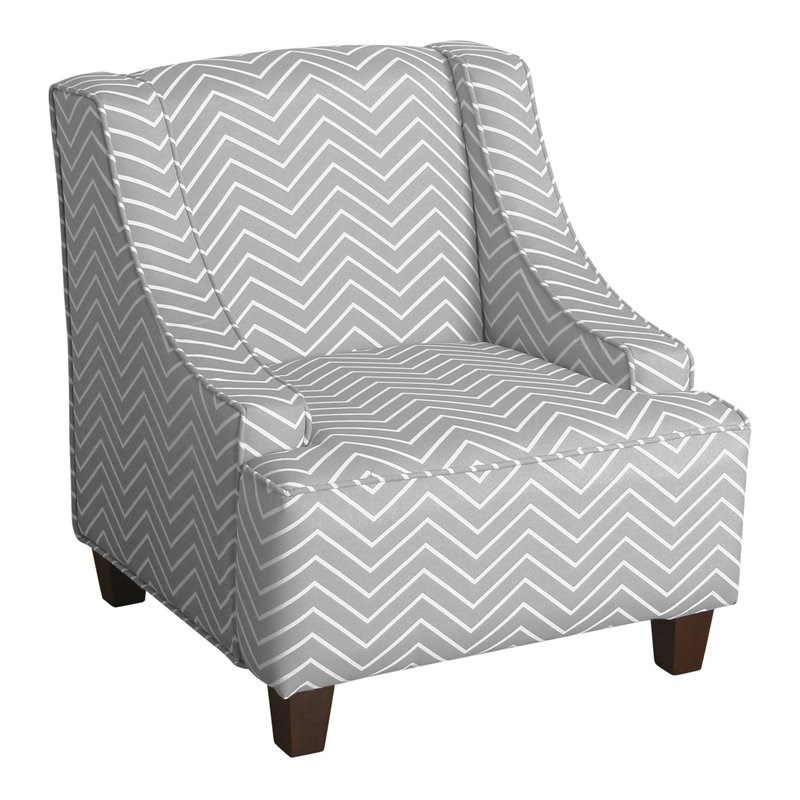 homepop cameron juvenile swoop arm accent chair