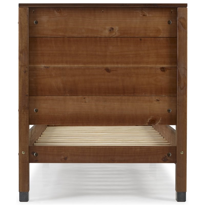 Camaflexi Baja Solid Wood Twin Platform Bed in Walnut