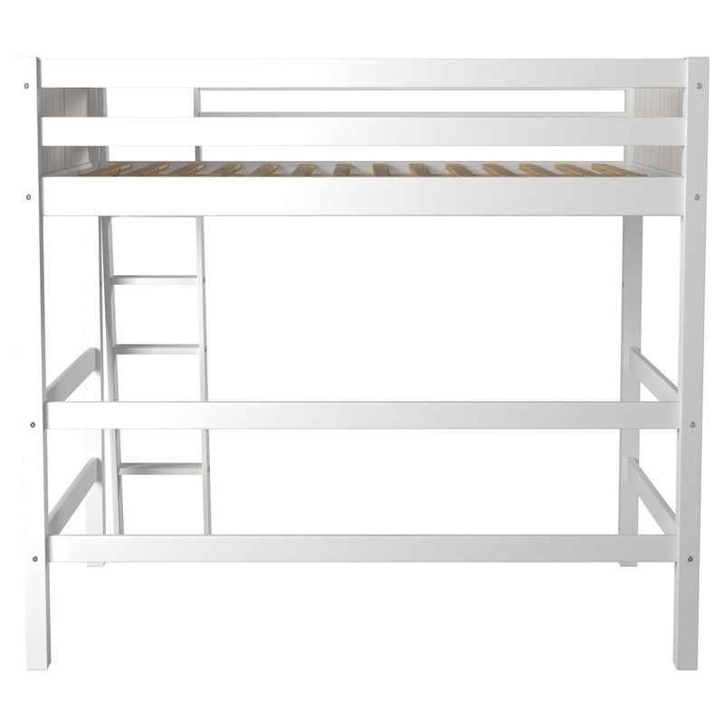 Camaflexi Full Size High Loft Bed Panel Headboard White Finish