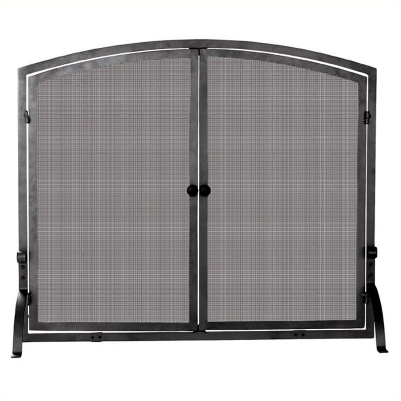 Uniflame Medium Single Panel Olde World Iron Screen with Doors