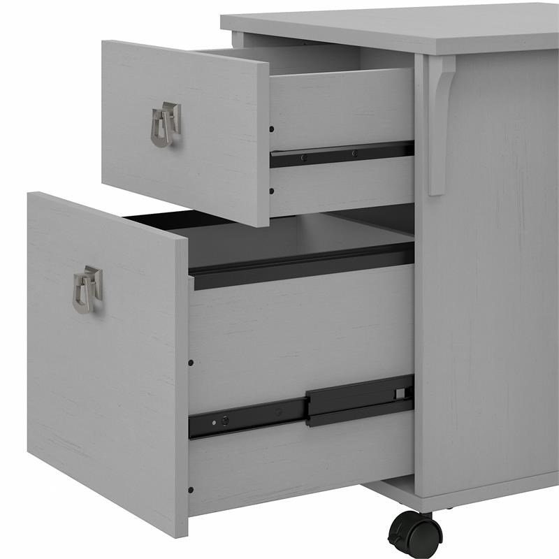 Urbanpro 2 Drawer Mobile File Cabinet in Cape Cod Gray - Engineered Wood