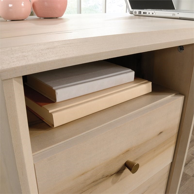 UrbanPro Place Engineered Wood L-Shaped Desk in Pacific Maple
