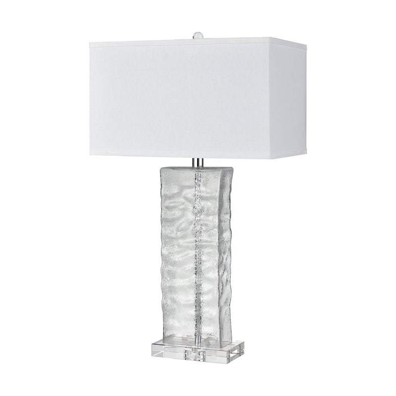 Elk Home Arendell 1-light Transitional Crystal and Glass Table Lamp in Clear