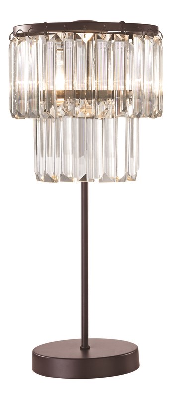 Elk Home Antoinette 1-light Traditional Crystal and Metal Table Lamp in Bronze