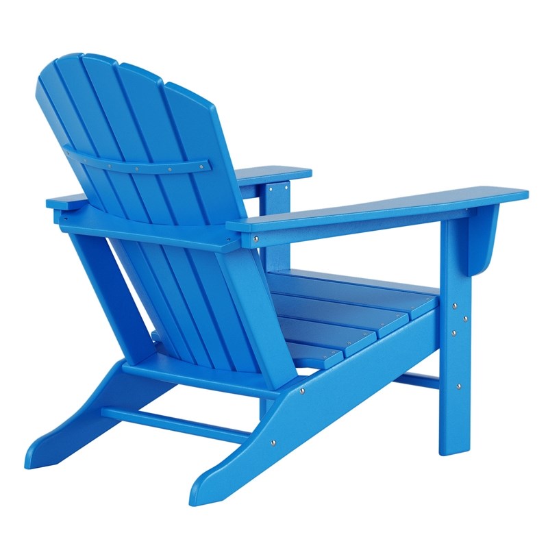Portside Classic Outdoor Adirondack Chair (Set of 4) in Pacific Blue