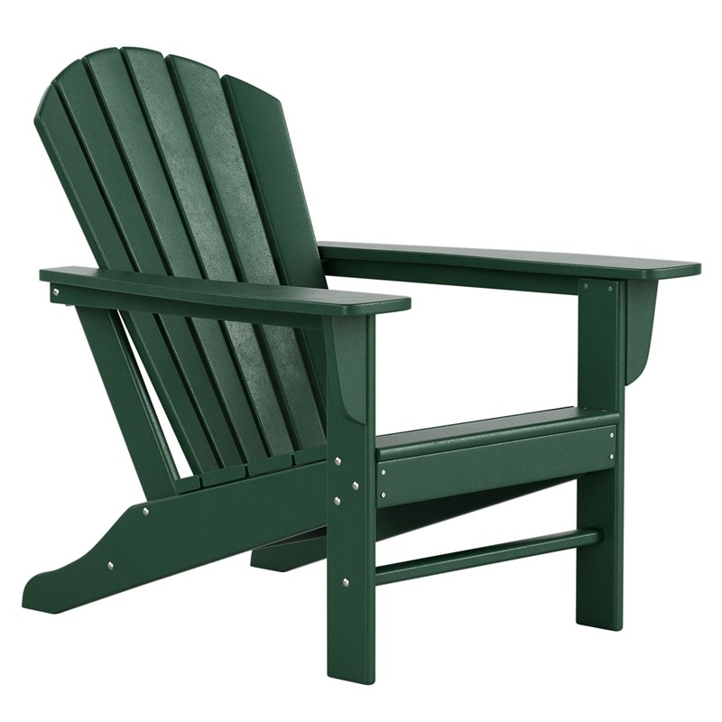 Portside Classic Outdoor Adirondack Chair (Set of 4) in Dark Green
