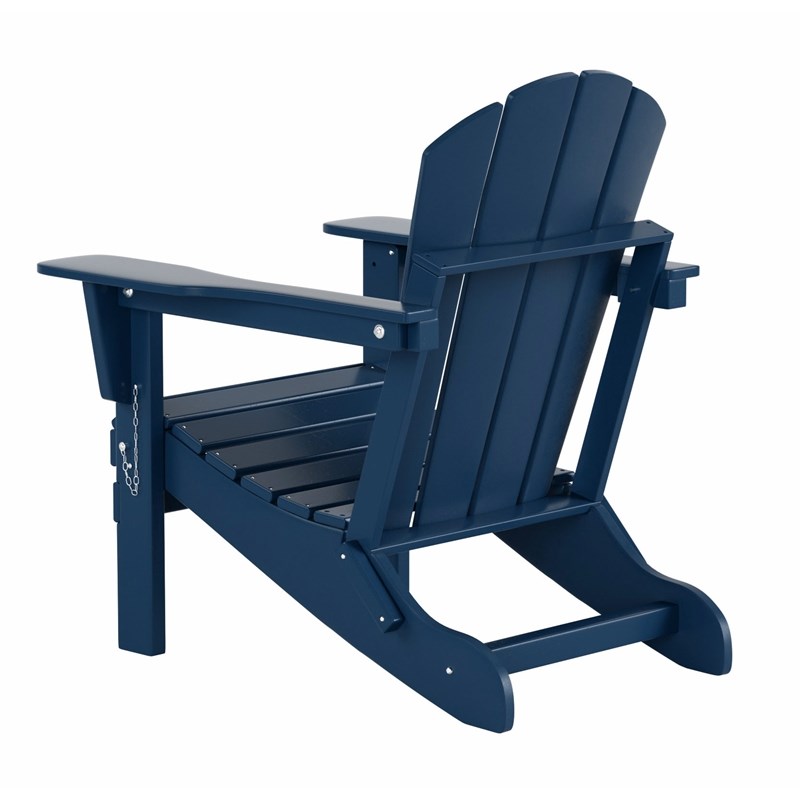 Paradise Outdoor Folding Poly Adirondack Chair